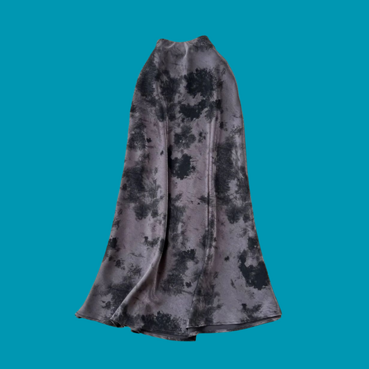 Robe longue bordeaux tie and dye