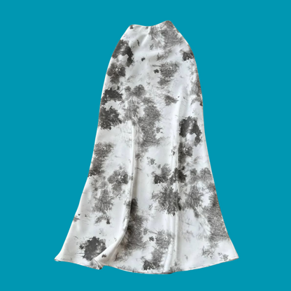 Robe longue bordeaux tie and dye