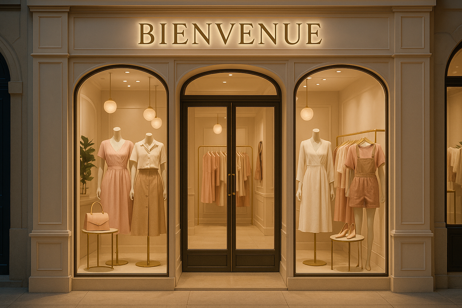 une image de bien venu dans ma boutique de prét à porté